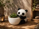 Hugging Panda Planter -3D Print Model-0