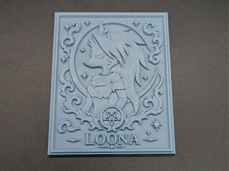 Helluva Boss Loona Demon Wolf Decorative Relief