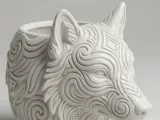 Wolf - Kopf, Hexa Design - Behälter - Blumentopf-0