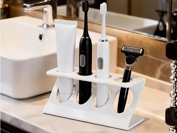Electric Toothbrush Holder 3D Print – 2 Toothbrush & Toothpa