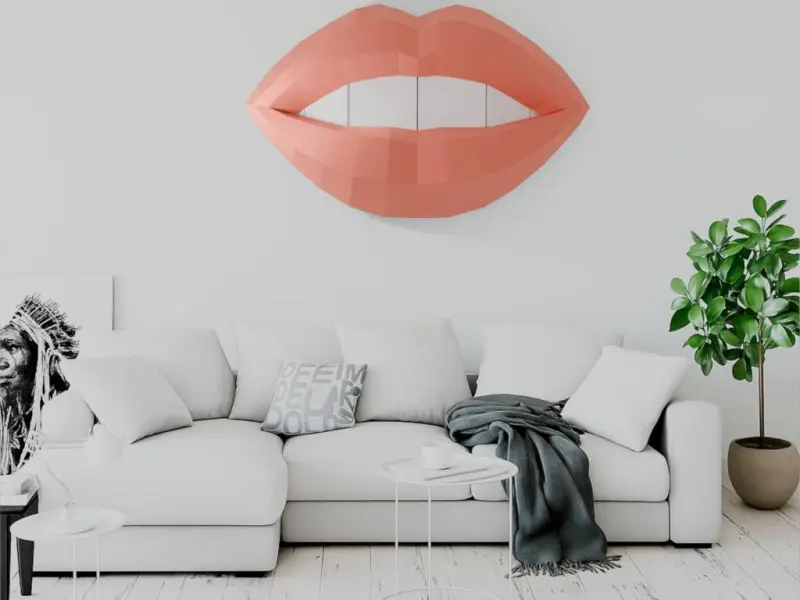 Woman Lips Wall Pop Art (multiparts)