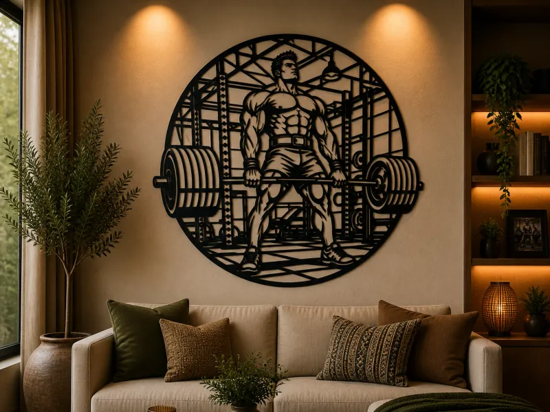 Deadlift Gym Warrior 2D Wall Art