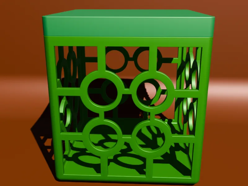 Modern Octagonal Mesh Storage Basket cup box V3D ID-15