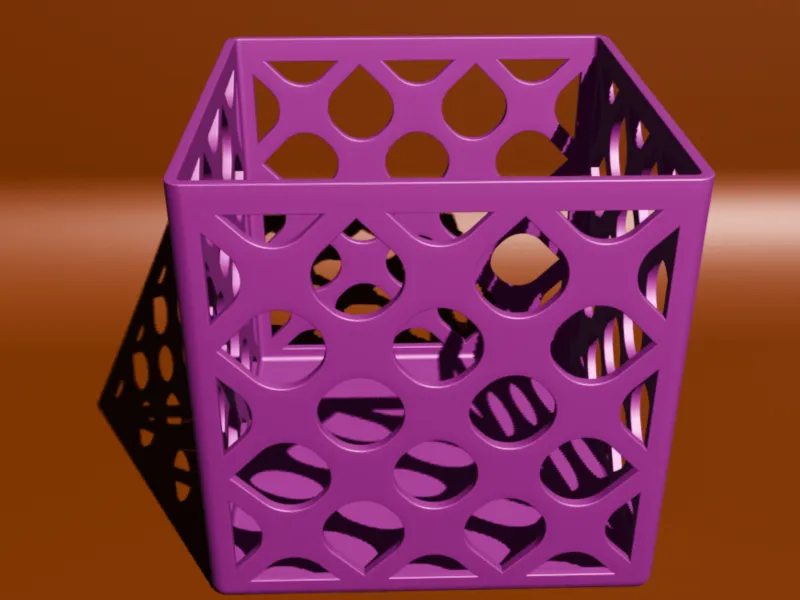 Ornate Geometric Mesh Pencil box V3D ID-32