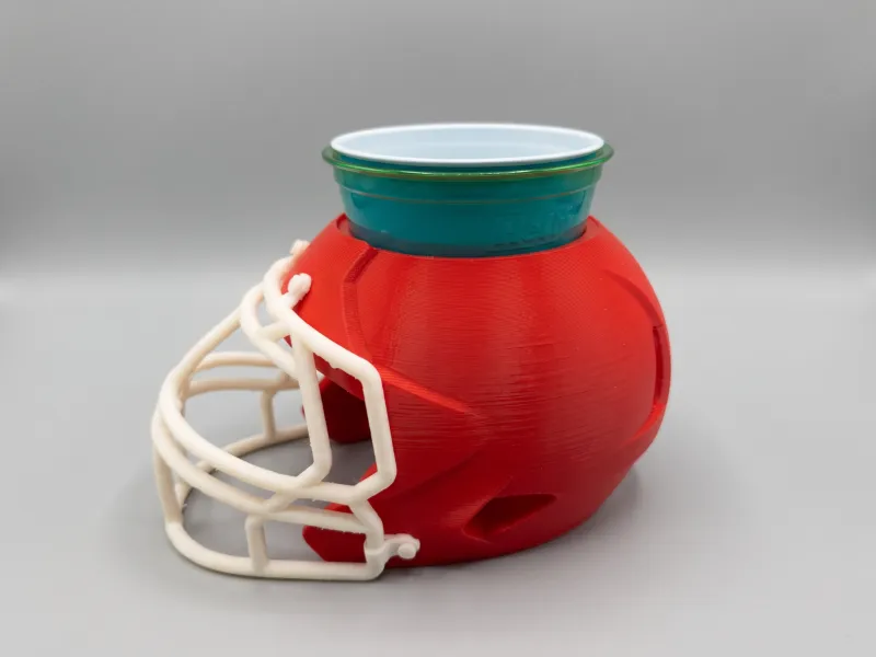 🏈 Portabicchieri da festa a forma di casco da football — Colori della squadra