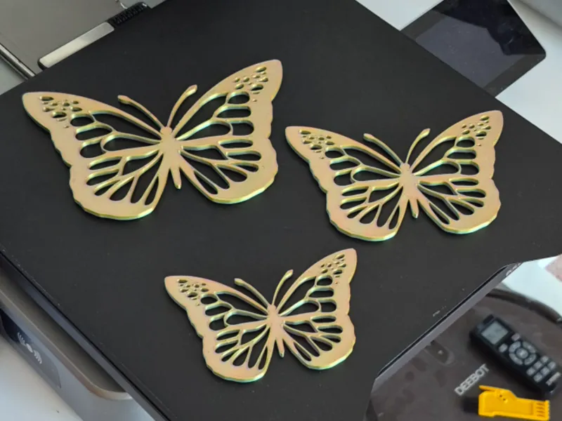 Arte da parete a forma di farfalla in 3 dimensioni