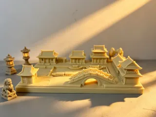 清明上河图古建微缩摆件