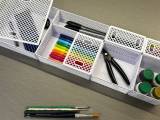 Modular openwork storage basket kit with lid-0