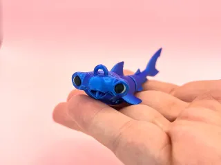 Baby shark ornament keychain flexible