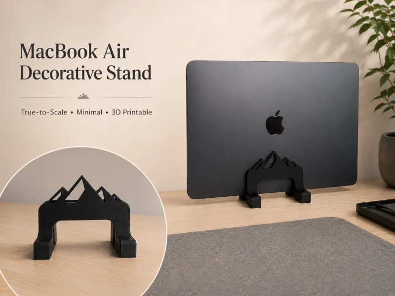 Soporte vertical decorativo ligero para MacBook Air