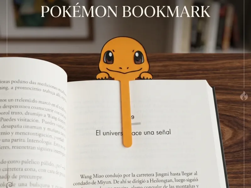 Marcador de libro charmander Pokémon | 3D Printable Bookmark