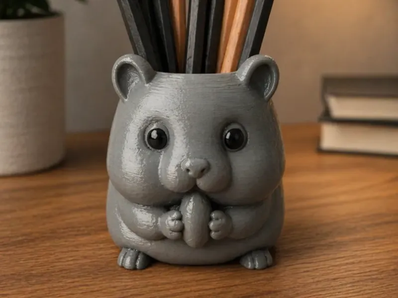 Hamster Pencil Holder – Fun & Cute Desk Organizer