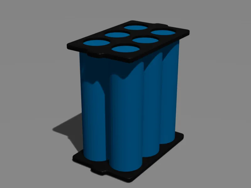 18650 battery case 6x2
