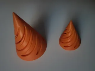 Spiral Fidget Cone Passtrough Spinner Easy Print