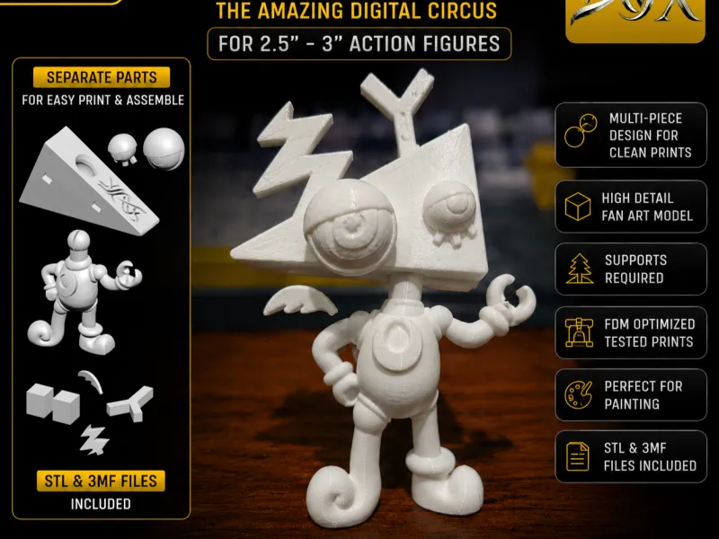 ZUBBLE Fan art Figure STL | Amazing Digital Circus 3D Printa