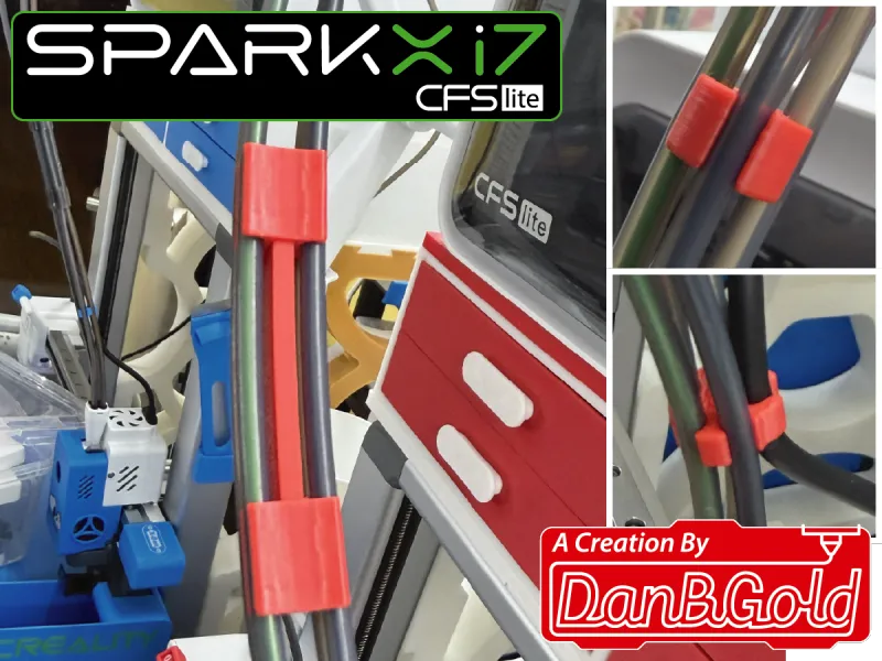 SparkX i7 CFS Lite PTFE Tube Clips by DanBGold