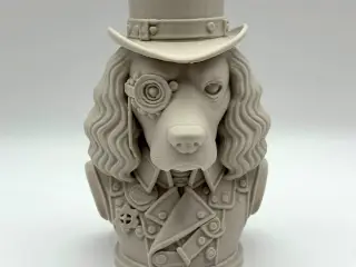 Steampunk Cocker Spaniel Bust