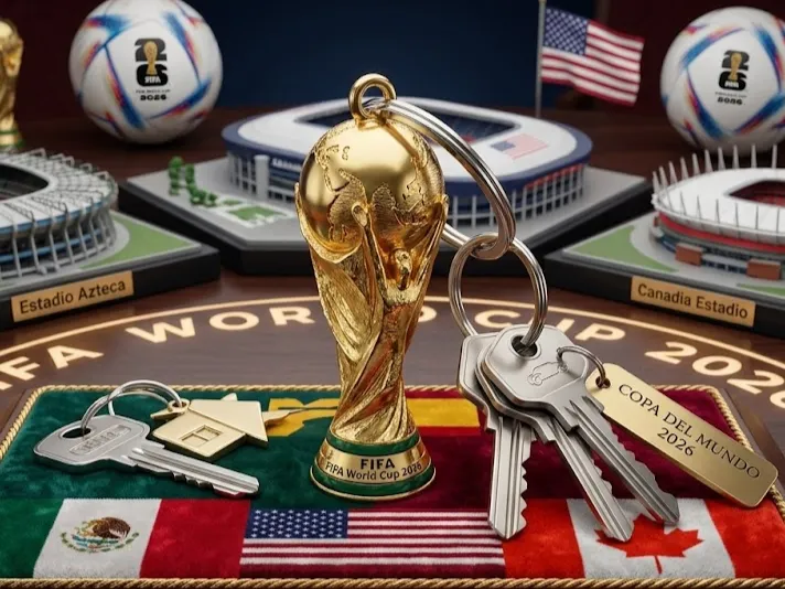 Keychain World Cup 2026 reinforced ring