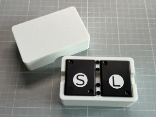 Aufbewahrungsbox mit Deckel für Linsen xTool P3