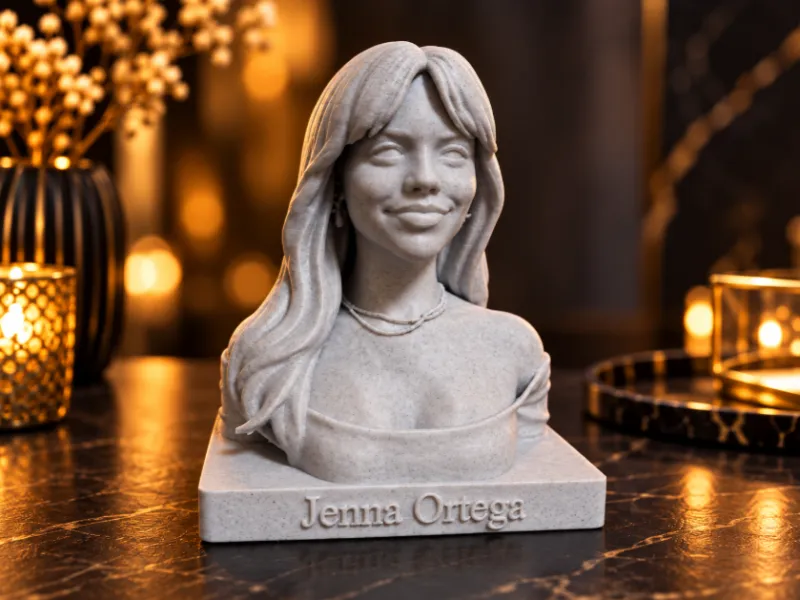 Busto de Jenna Ortega – Celebridade