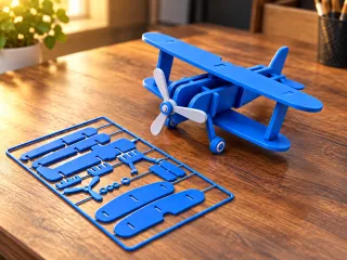 Assembly Toy Airplane Card