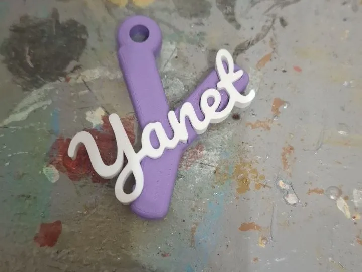 Initial Keychain Yanet