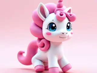 Pink Unicorn Horse