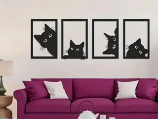 Nosy Cats - Wall decor