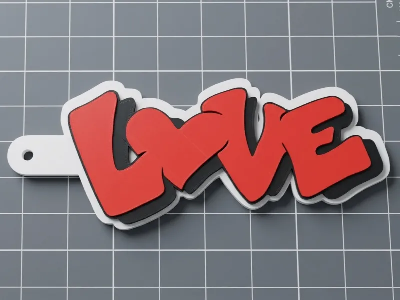 Breloc Love Graffiti - Breloc Love