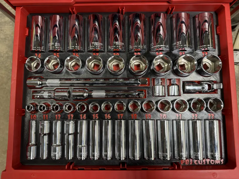 Packout Half Inch Socket Organizer
