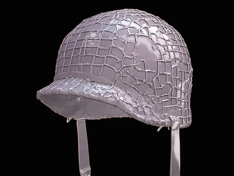 Netted Combat Wearable Helmet STL – Tactical Helmet 3D Print