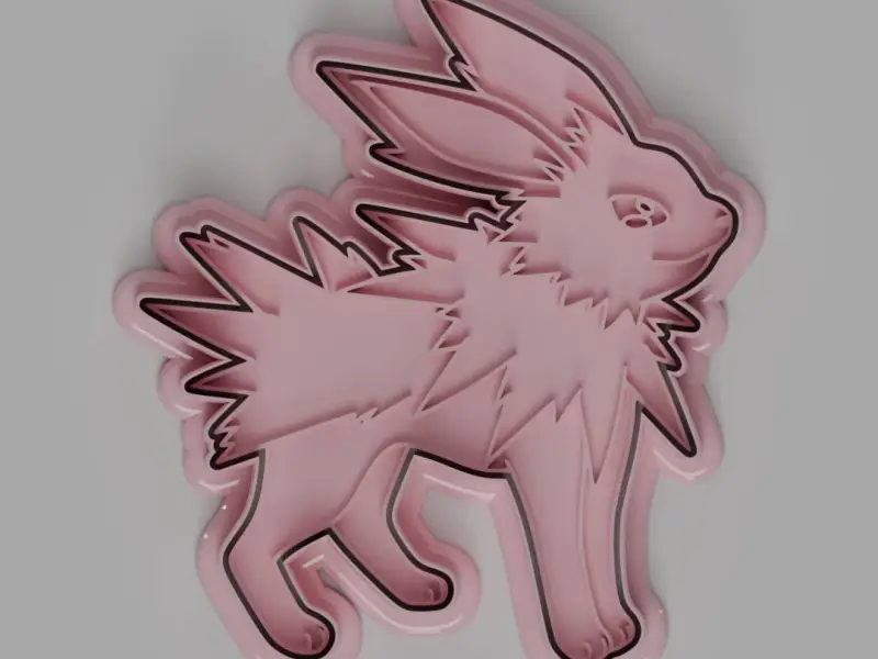 Jolteon Cookie Cutter + Stamp