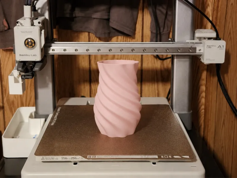Twisted Lobed Curved Vase