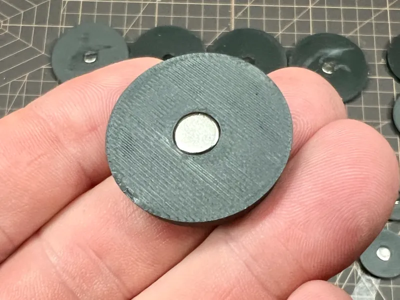 桌面战棋 FDM 打印 8x3mm 磁铁底座