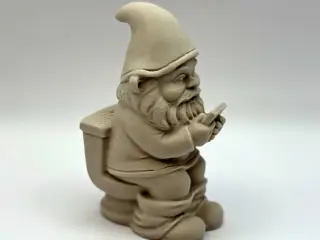 Toilet Garden Gnome