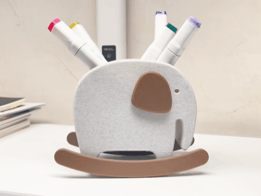 Rocking Elephant Pen Holder