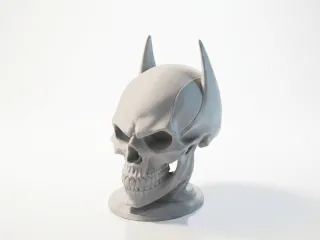 Batman Skull Gothic Sculpture 3D Printable