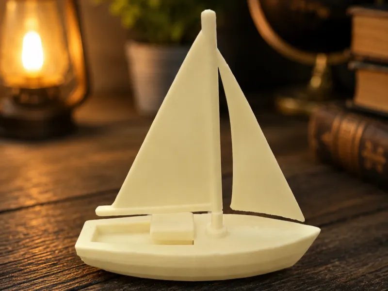 Miniatura di Barca a Vela Classica - Modello di Stampa 3D