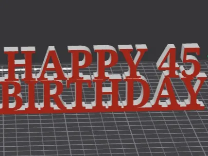 Happy Birthday 45