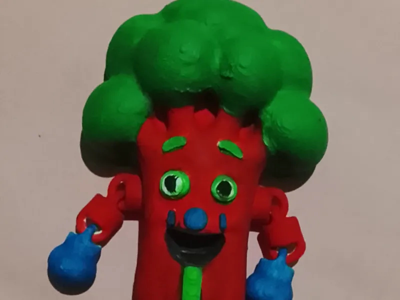Broccoli Clown articulated