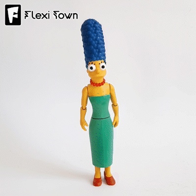 Flexi Marge Simpson, Figura snodabile antistress, 3mf incluso