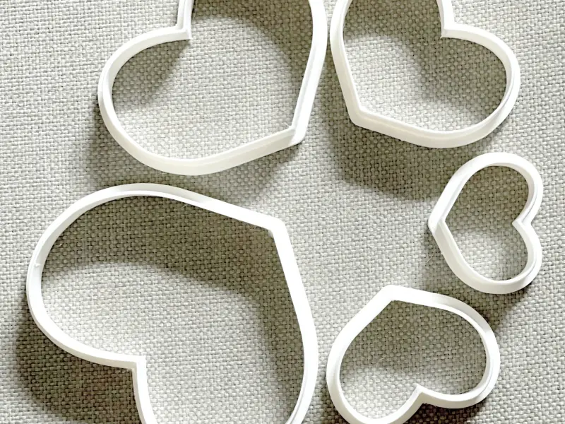 Heart Cookie Cutter, Heart Shape, Heart Polymer Clay Cutter