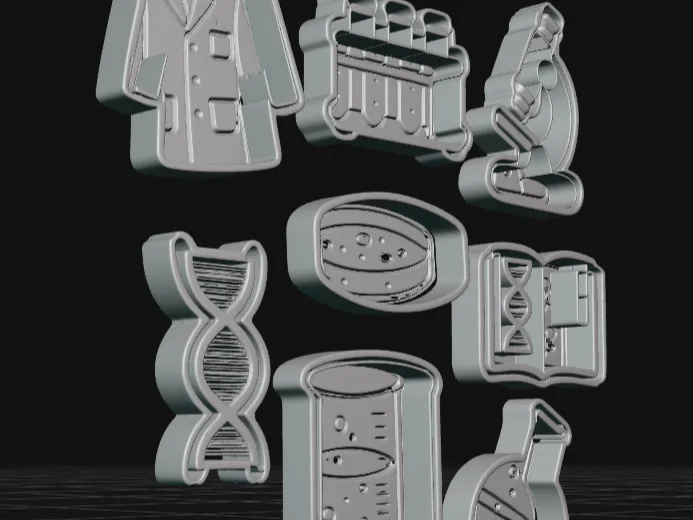 Science Cookie Cutter Set (8pc) | STEM Lab Theme Baking