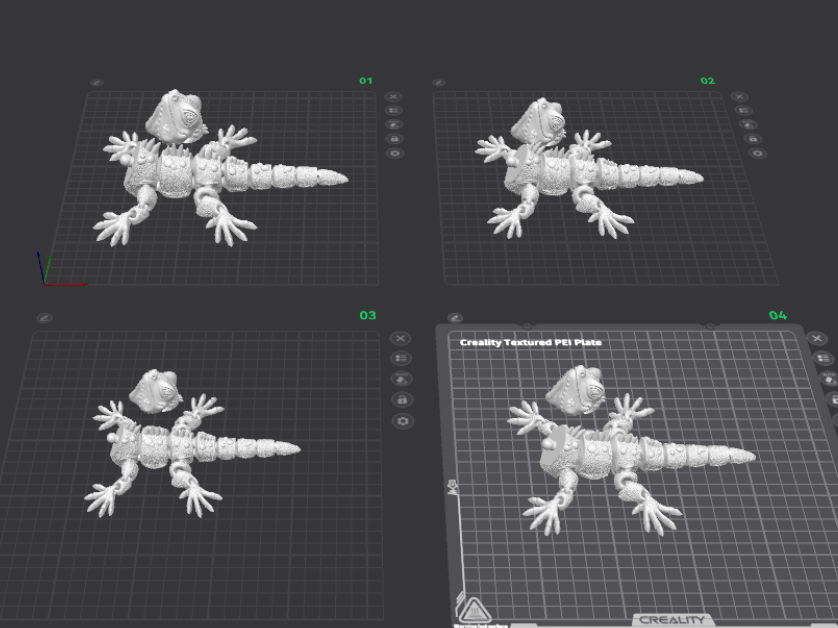 Iguana Figurine - Miniatures - PLA - 3D printed product