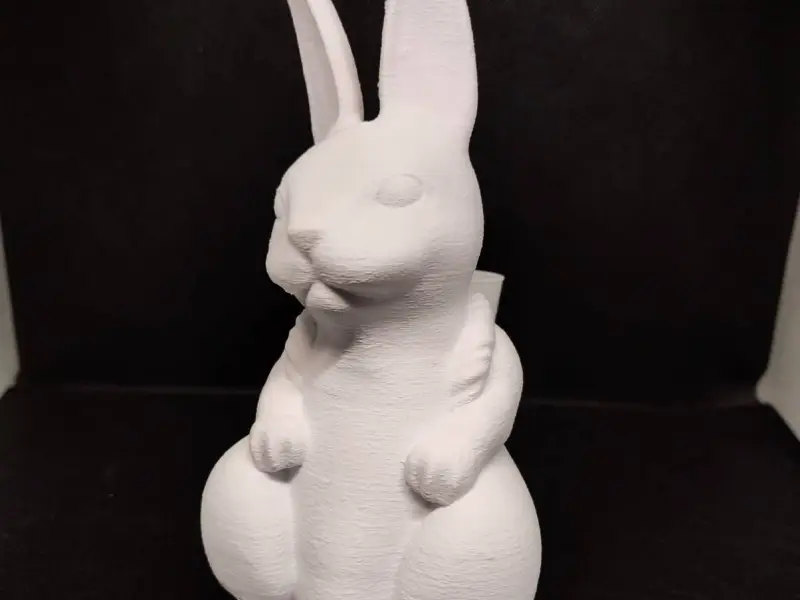 Bunny carrying a basket - Conejito cargando una canasta
