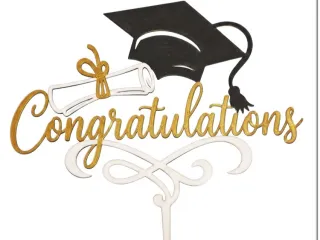 🎓 Congratulations Graduation Cake Topper