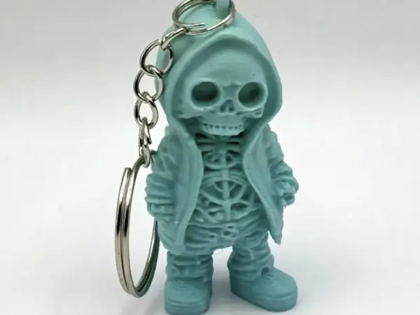 Keychain Skeleton Figure in Hoodie