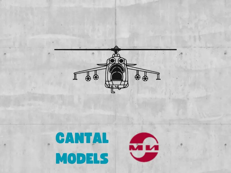 HELICÓPTERO DE ATAQUE MI-24 HIND #1 | ARTE DE PAREDE 2D