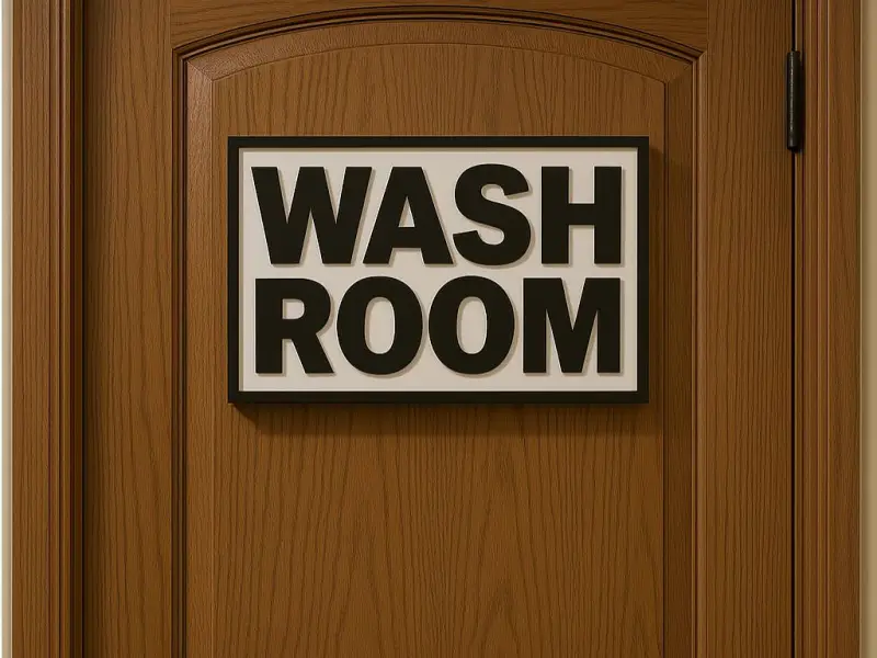 Panneau WASH ROOM 215x150x5 mm