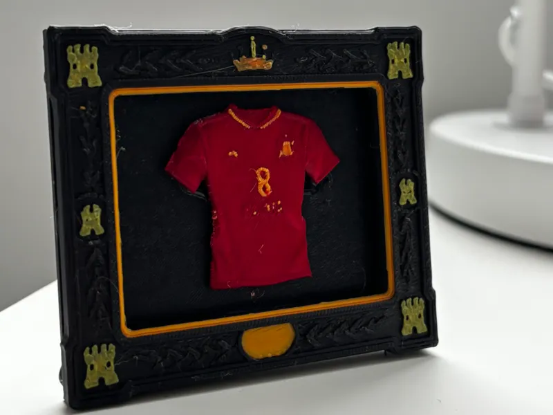 CUADRO DE LA CAMISETA DE ESPAÑA / CUADRO DE LA CAMISETA ESPAÑOLA
